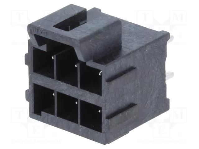 Connector: wire-board; socket; male; Ultra-Fit; PIN: 6; straight MOLEX MX-172298-1106
