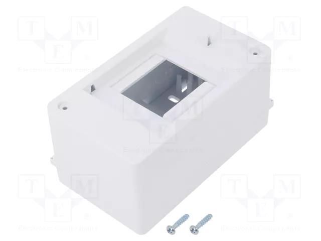 Enclosure: for modular components; IP20; white; No.of mod: 3; MINI ELEKTRO-PLAST NASIELSK EPN-2303-00