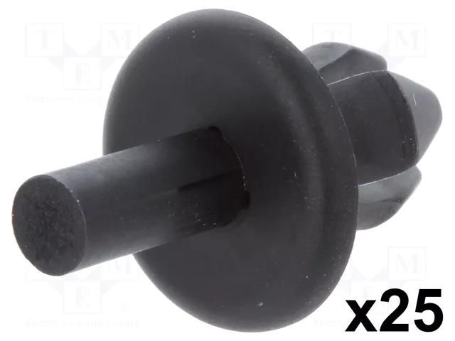 Rivet; 25pcs; Daewoo,Ford,Mercedes,Opel,Volvo,VW; L: 11.8mm ROMIX RX-A13011
