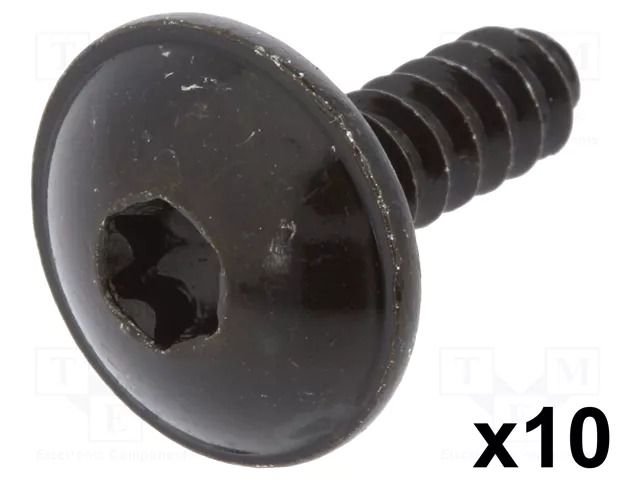 Screw; 10pcs; Audi,Seat,VW,Škoda; OEM: N90775001; L: 15.8mm; steel ROMIX RX-C10022