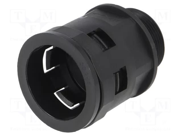 Straight terminal connector; Thread: metric,outside; polyamide HUMMEL HUMMEL-1533320150