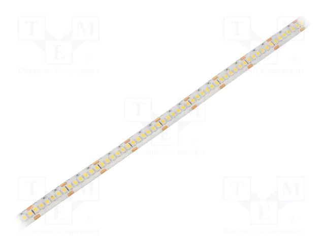 LED tape; white neutral; 3528; LED/m: 240; 10mm; white PCB; IP65 WISVA OPTOELECTRONICS HH-40KYI-3528GWAA