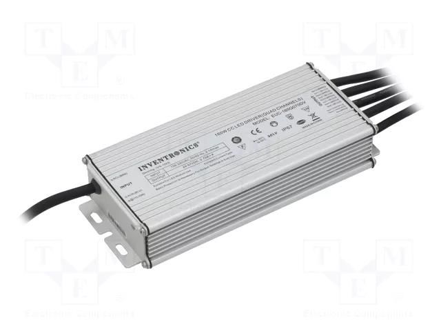 Power supply: switching; LED; 160W; 29÷57V; 700mA; 90÷305VAC; IP67 INVENTRONICS EUC-160Q070DV