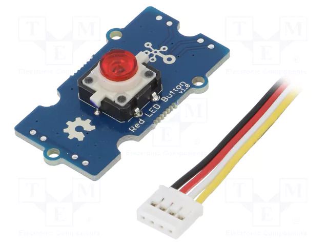 Button; No.of butt: 1; Grove; LED; 3.3÷5VDC; red SEEED STUDIO SEEED-111020044
