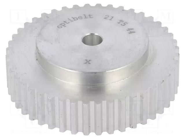 Belt pulley; T5; W: 10mm; whell width: 21mm; Ø: 69.2mm; aluminium OPTIBELT 21-T5-44-000ZA