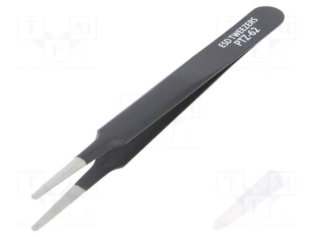 Tweezers; Blade tip shape: rounded; Tweezers len: 120mm; ESD ENGINEER FUT.PTZ-62