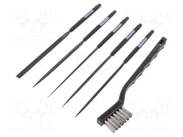 Kit: files; planisher; Overall len: 200mm; 100mm; bag; 5pcs. ENGINEER FUT.TFS-20