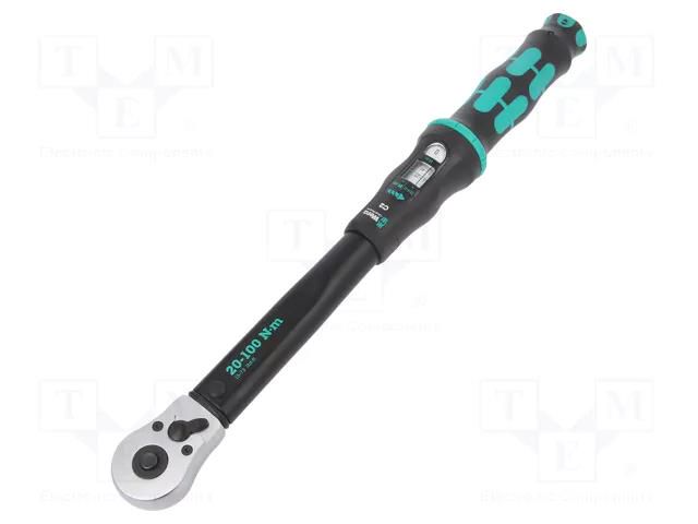 Wrench; torque; 405mm; 20÷100Nm; Mounting: 1/2"; Click-Torque C 2 WERA WERA.TORQUE/C2