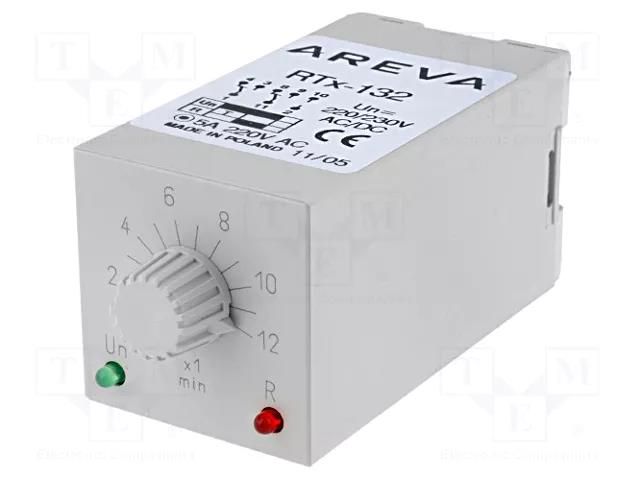 Timer; 1÷12min; DPDT; 230VAC/5A; Usup: 220÷230VAC; 220÷230VDC; IP40 SCHNEIDER ELECTRIC RTX132-220-12M