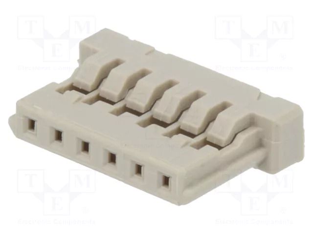 Connector: wire-board; plug; female; PIN: 6; SignalBee; straight HIROSE DF14-6S-1.25C