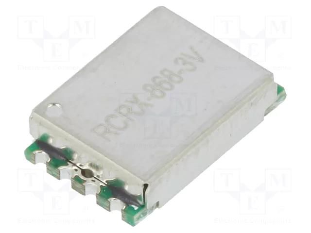 Module: RF; AM receiver; ASK,OOK; 868.35MHz; -109dBm; 3÷3.6VDC; SMD RADIOCONTROLLI RCRX-868-L