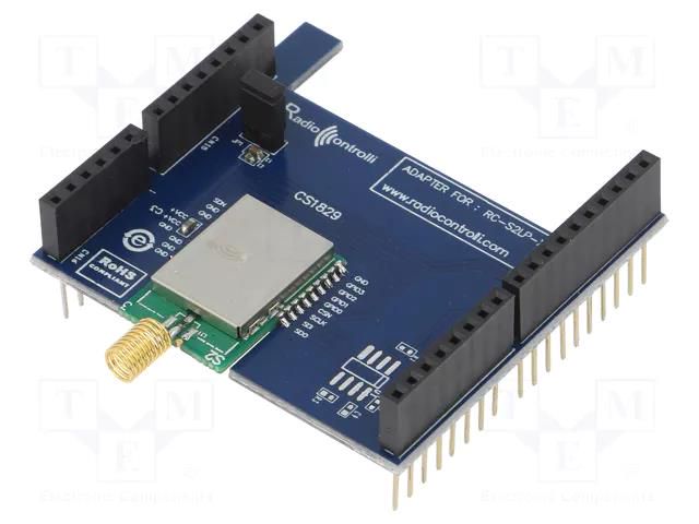 Dev.kit: RF; GPIO,SPI; pin strips; Comp: S2-LP RADIOCONTROLLI RC-S2LP-868-HA-EK