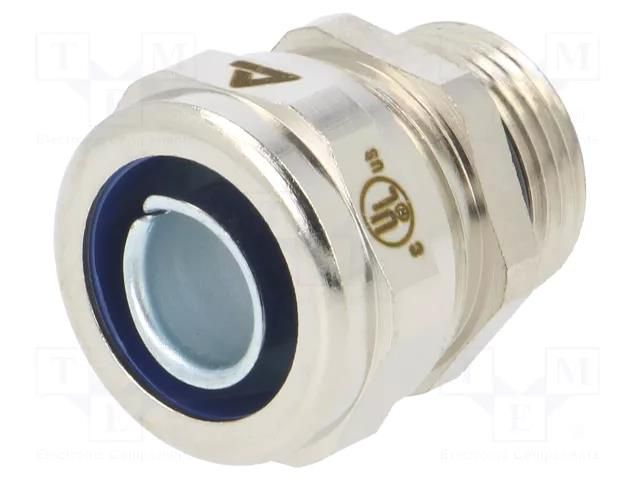 Straight terminal connector; Thread: metric,outside; brass; OR ANAMET EUROPE AN-S-3/8-M20X1.5