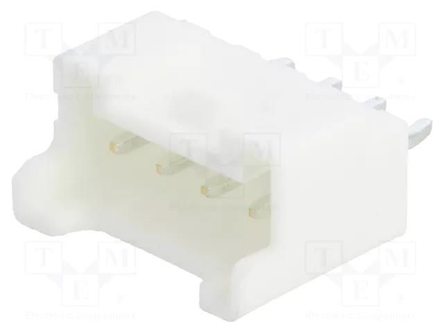 Connector: wire-board; socket; male; PIN: 4; PA; 3A; straight; THT JST B04B-PASK-1