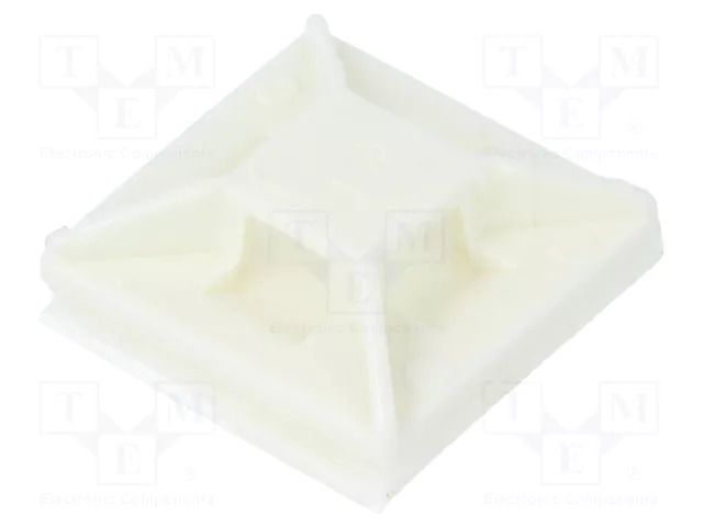 Holder; self-adhesive; polyamide; white; Tie width: 2.5mm; Ht: 4mm PANDUIT ABM1M-A-M