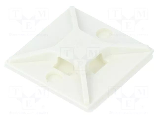 Holder; screw,self-adhesive; ABS; white; Tie width: 2.5÷4.8mm PANDUIT ABM2S-A-C