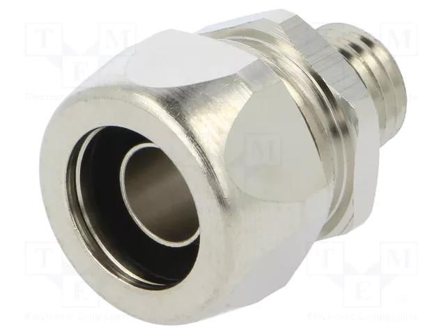 Straight terminal connector; Thread: metric,outside; brass; IP68 ANAMET EUROPE FCD/FCE12-M12-FS