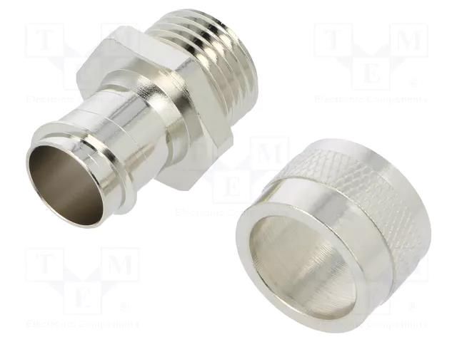Straight terminal connector; Thread: metric,outside; brass; IP54 ANAMET EUROPE FCD/FCE16-M16-FF