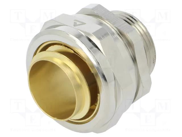 Straight terminal connector; Thread: metric,inside; brass; IP40 ANAMET EUROPE FCEN25-M25-CF