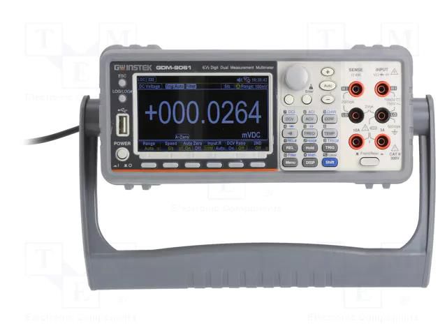 Benchtop multimeter; colour,LCD TFT 4,3"; 6,5 digit; 480x272 GW INSTEK GDM-9061GP