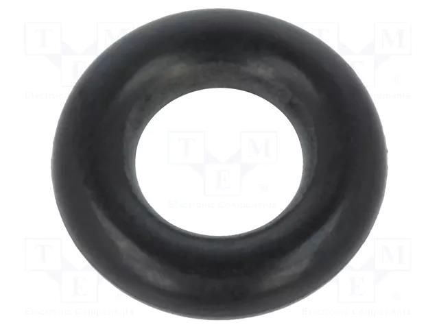 O-ring gasket; NBR caoutchouc; Thk: 3mm; Øint: 6mm; black ORING USZCZELNIENIA TECHNICZNE O-6X3-70-NBR