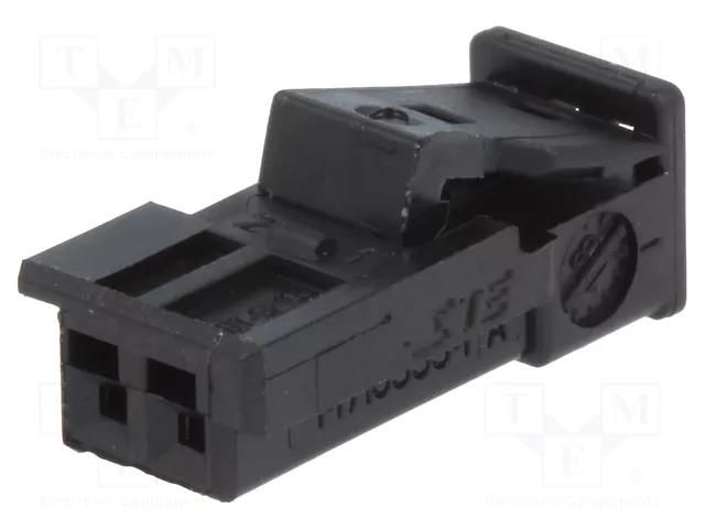 Automotive connector MQS SOCKET HSG 2POS. TE Connectivity 1-1718333-1