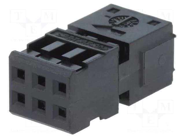 connector RCPT HSG FOR MQS 6W TE Connectivity 185311-1