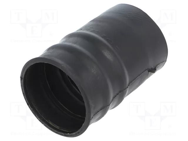 Heat shrink boot; straight,glued; 22mm; L: 99mm; black; -55÷105°C TE Connectivity 202K163-25/86-0