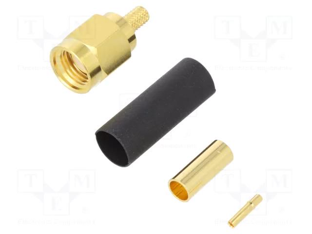 Connector: RP-SMA; plug; reverse,female; straight; 50Ω; for cable AMPHENOL RF 132114RP