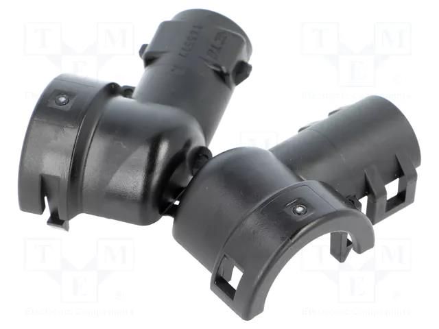 Cable hood and fastener; angled 90°; 8.5mm TE Connectivity 965577-1