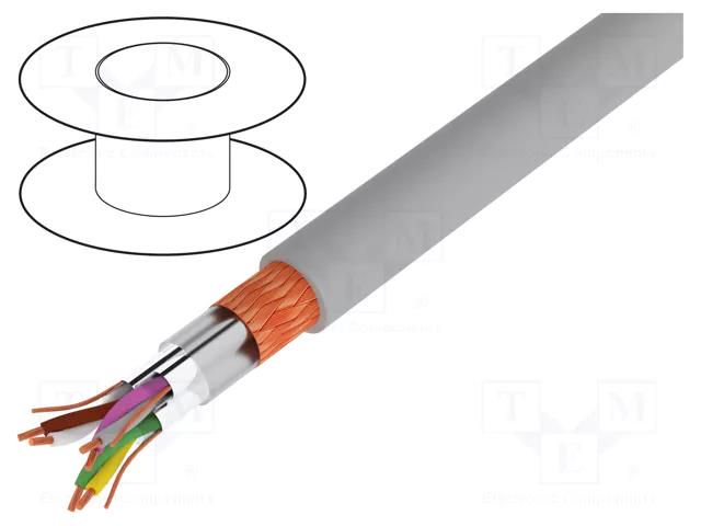 Wire; Li-2Y-CY-PIMF; 3x2x0.34mm2; PVC; grey; 250V; flame retardant LAPP LAPP-0034046