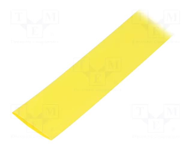 Heat shrink sleeve; glueless,flexible; 2: 1; 19mm; L: 10m; yellow TE Connectivity RNF-100-3/4-4-10