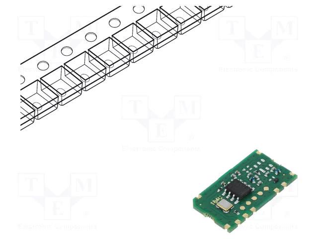 Module: RF; FM receiver; AM,ASK; 433.92MHz; -112dBm; 5VDC; 4.4mA AUREL RX-4MR50-SMD