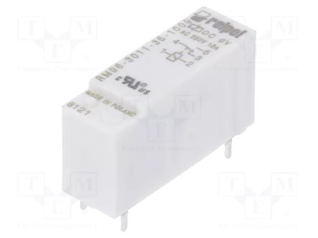 Relay: electromagnetic; SPDT; Ucoil: 9VDC; 8A; 8A/250VAC; 8A/24VDC RELPOL RM96-3011-35-1009