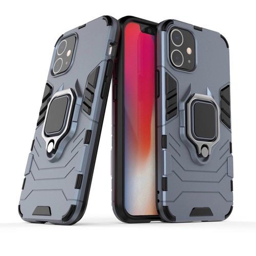 Ring Armor Case Kickstand Tough Rugged Cover for iPhone 12 mini blue, Hurtel 5907769323256 5907769323256