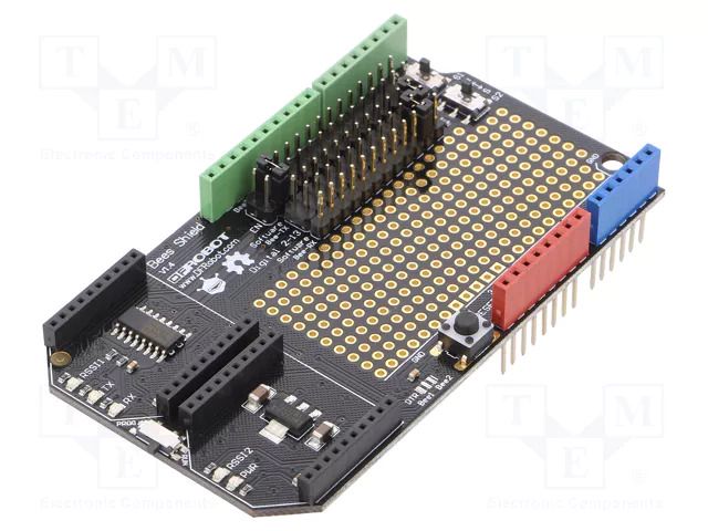 Shield; adapter,XBee; pin strips,XBee; 3.3÷5VDC; 92x56mm; Arduino DFROBOT DF-DFR0210