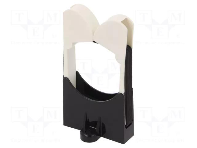 Screw mounted clamp; ØBundle : 31.8mm; polyamide; black; W: 30mm PANDUIT RER1.25-S6-X