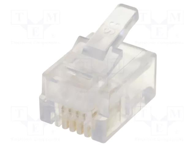 Connector: RJ11; plug; PIN: 4; 6p4c; for cable; IDC,crimped BEL FUSE 940-SP-3046