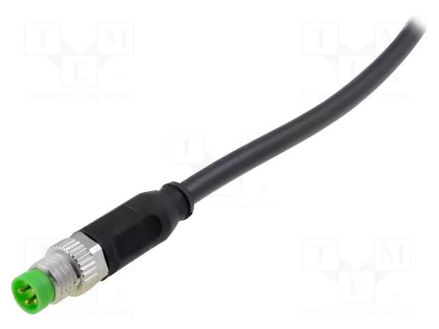 Cable: for sensors/automation; M8; PIN: 4; straight; 3m; plug; 30VAC MURR ELEKTRONIK 7000-08011-6110300