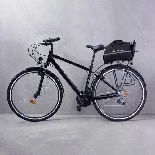 Wozinsky large bike rack bag 35l + rain cover black (WBB19BK), Wozinsky 5907769300615 5907769300615