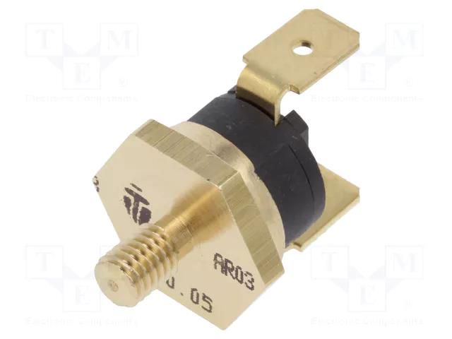 Sensor: thermostat; SPST-NC; 80°C; 16A; 250VAC; connectors 6,3mm TOMIC AR03W3S2-80