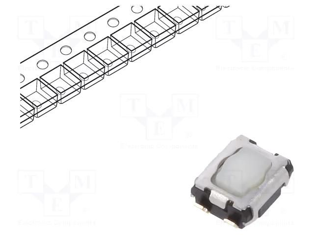 Microswitch TACT; SPST; Pos: 2; SMT; none; 2.4N; 2.9x3.5x1.4mm PANASONIC EVPAA402W