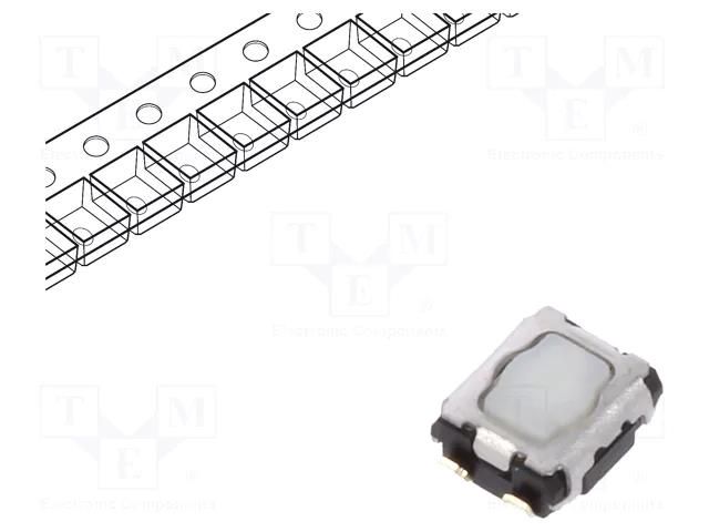 Microswitch TACT; SPST; Pos: 2; SMT; none; 3.5N; 2.9x3.5x1.4mm PANASONIC EVPAA602W