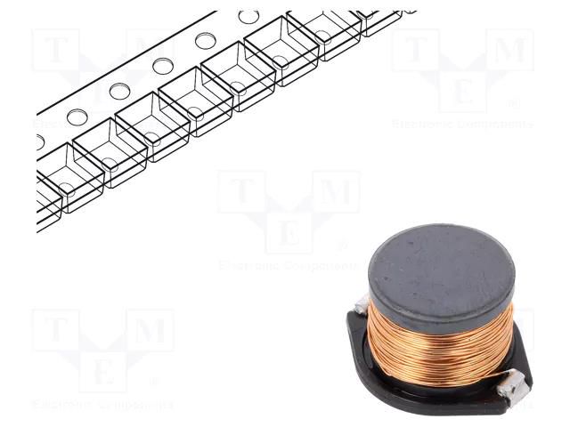 Inductor: ferrite; SMD; 10mH; 390mA; 10.5Ω; ±20%; 18.7x15.2x12mm FASTRON PISTHV-103M-04