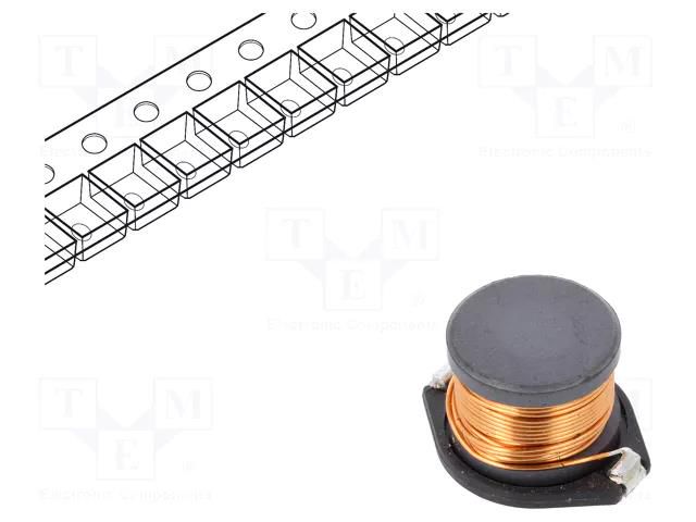 Inductor: ferrite; SMD; 680uH; 1.4A; 770mΩ; ±20%; 18.7x15.2x12mm FASTRON PISTHV-681M-04