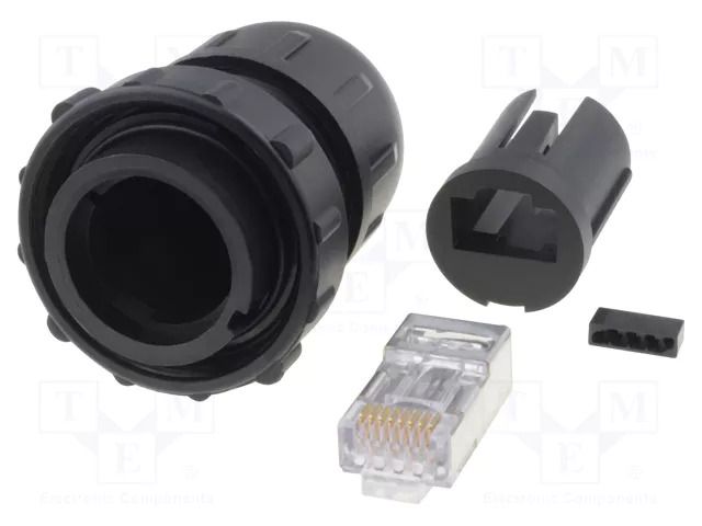Connector: RJ45; plug; DC; PIN: 8; Cat: 6; shielded; 8p8c; IP67,IP68 SWITCHCRAFT DCC-RJ6ST-310