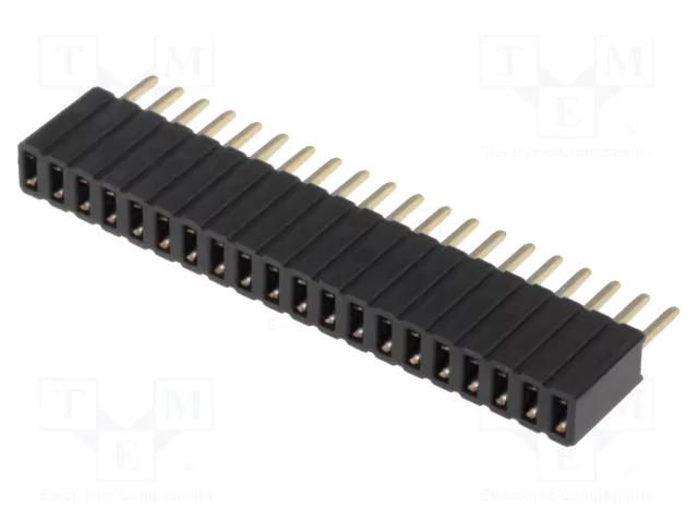 Connector: pin strips; socket; female; PIN: 20; straight; THT; 1x20 CONNFLY DS1065-07-1X20S8BV