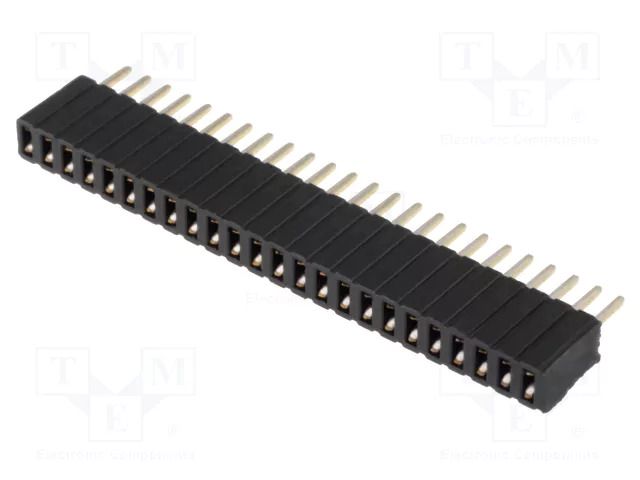 Connector: pin strips; socket; female; PIN: 24; THT; straight; 1x24 CONNFLY DS1065-07-1X24S8BV