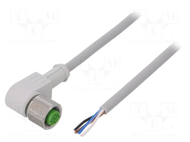 Cable: for sensors/automation; M12; PIN: 4; angled; 3m; plug; 250VAC MURR ELEKTRONIK 7014-12341-2140300