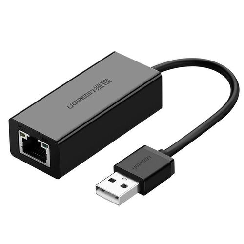 Ugreen external network card RJ45 - USB 2.0 100 Mbps Ethernet black (CR110 20254), Ugreen 6957303801985 6957303801985